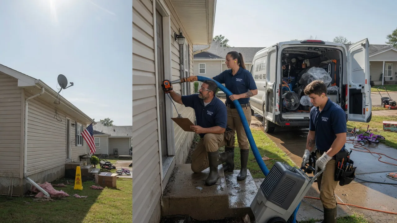 Ceiling Water Damage Restoration in Chanute, KS near me